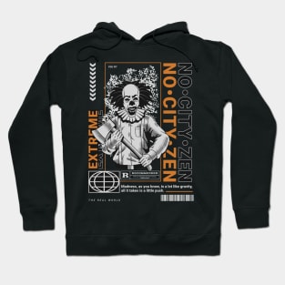 Retro Clown Design Hoodie